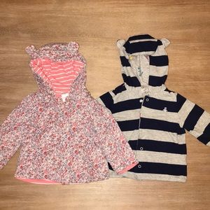 Boy \ Girl Twins Reversible Gap Hoodies with Ears